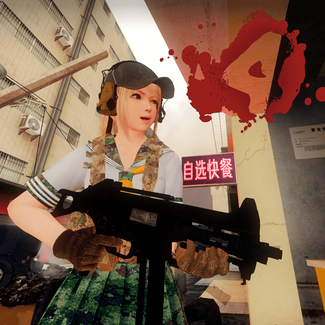 DOAXVV Marie Rose 玛丽罗斯- Sailer Uniform/Armed 武装化水手服/武装JK Replace Bill — Left 4 Dead 2 Steam Workshop preview image