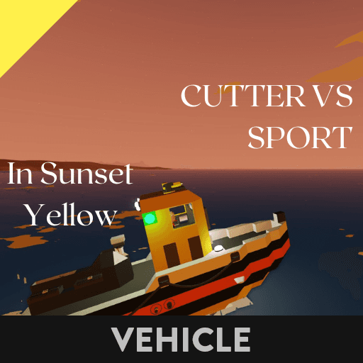 Cutter VS SPORT ( Sunset Yellow ) — Stormworks: Build and Rescue Steam Workshop preview image
