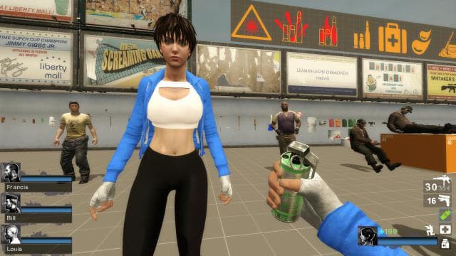 DodgerBlue White Suiko (zoey) — Left 4 Dead 2 Steam Workshop preview image