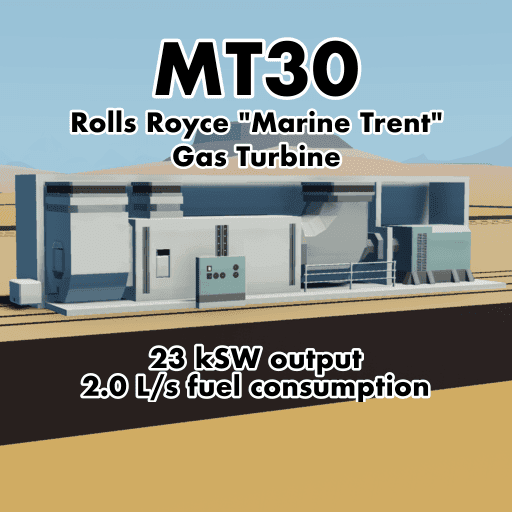 MT30 Gas Turbine (23200 electric output) — Stormworks: Build and Rescue Workshop preview