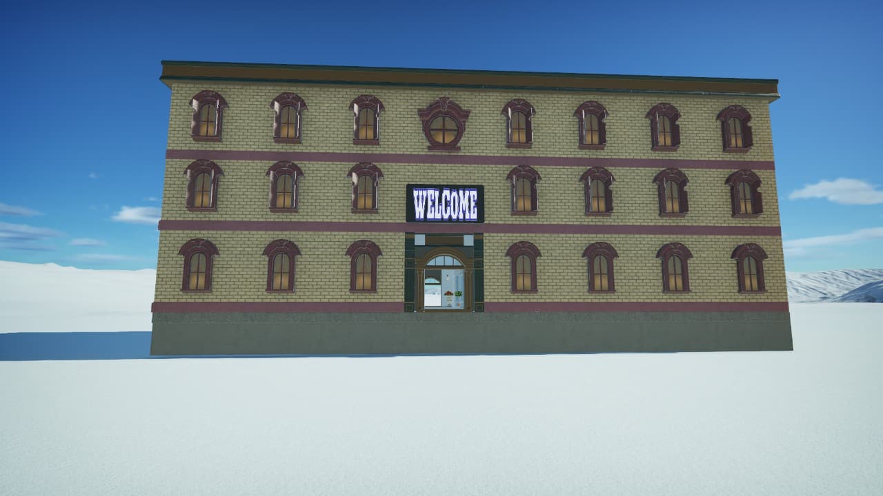 Entrance with Hotel & Informatio — Planet Coaster Steam Workshop preview image