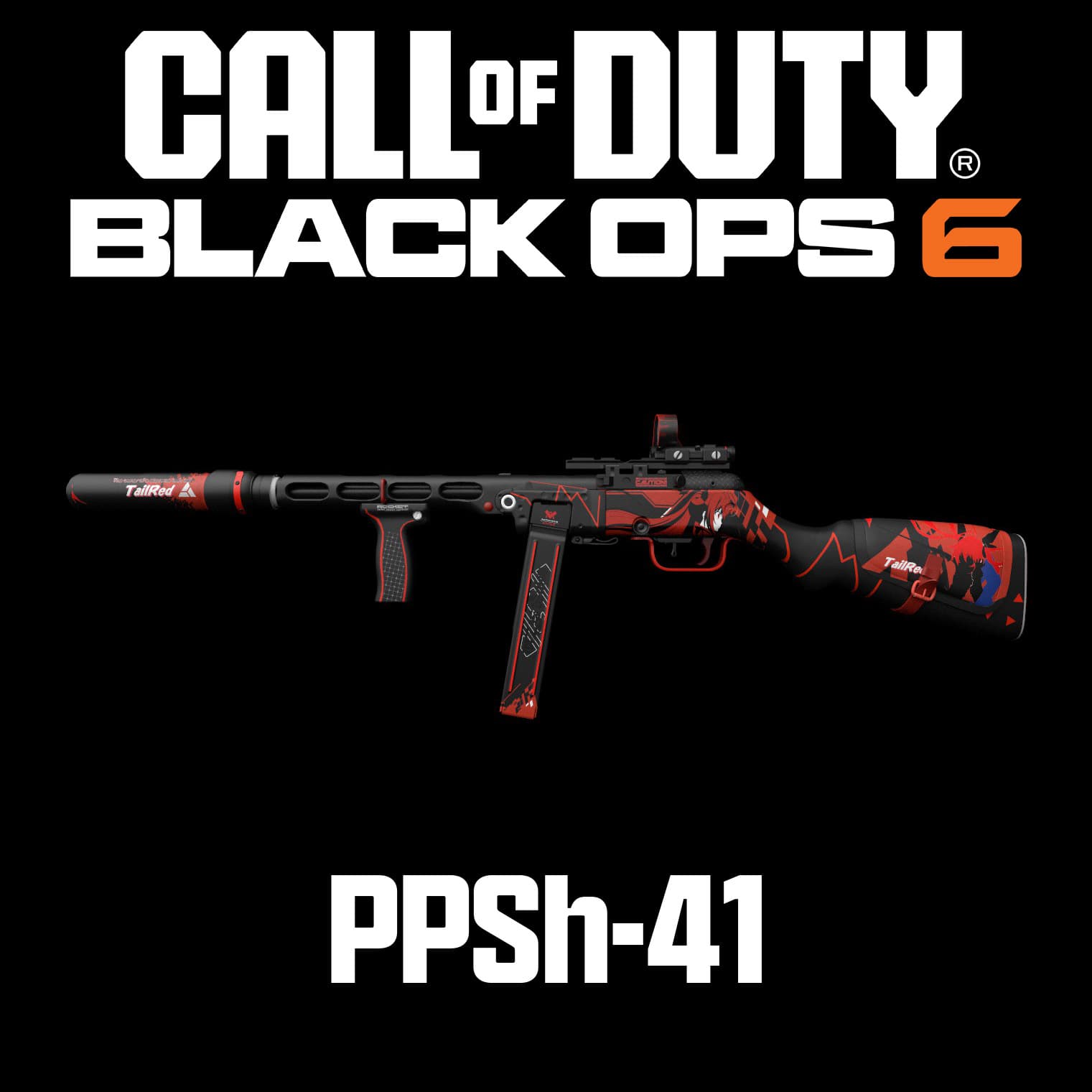 COD:Black Ops 6 PPSh-41 红马尾 — Left 4 Dead 2 Steam Workshop preview image