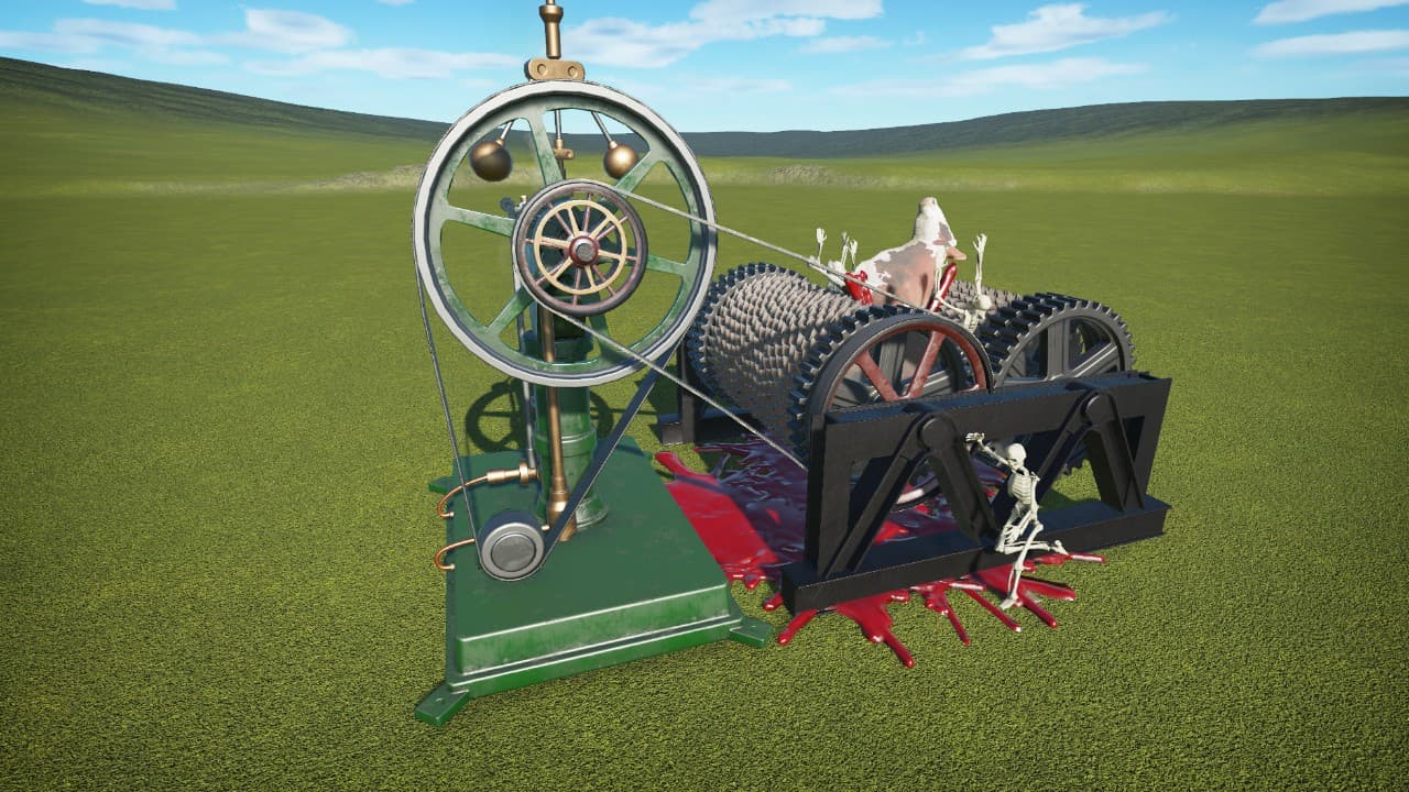 A bone grinder — Planet Coaster Workshop preview