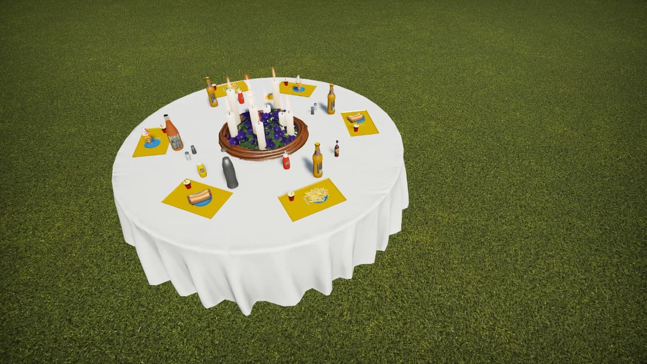 A dining table — Planet Coaster Workshop preview