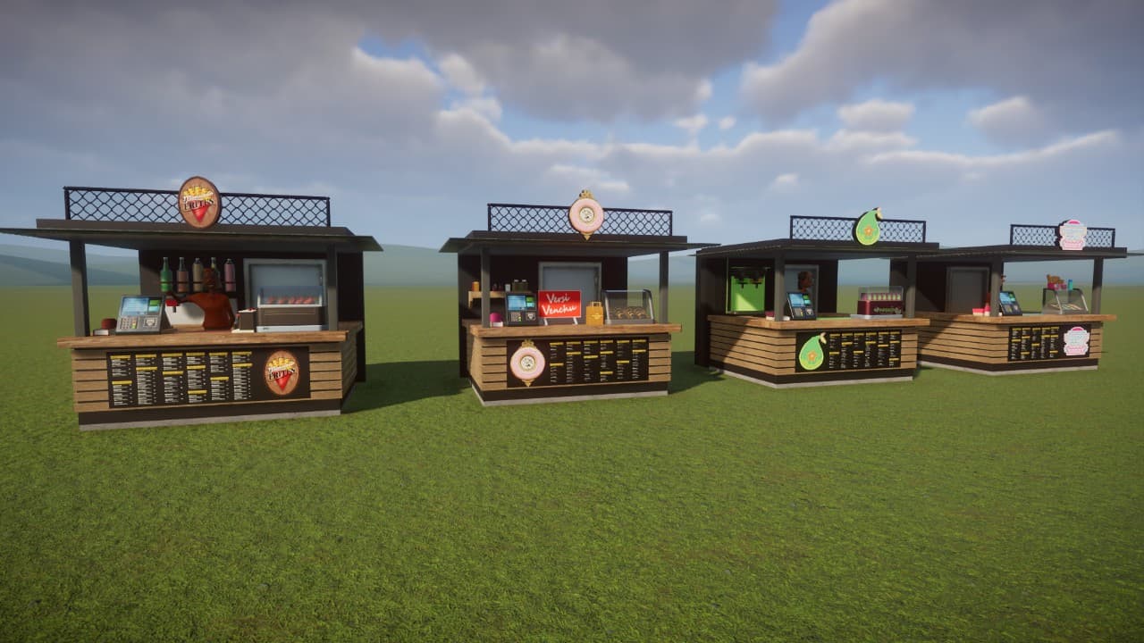 Modern Food Stall — Planet Zoo Steam Workshop preview image
