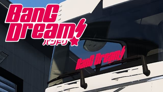 Bang Dream Windshield sticker v2 — Euro Truck Simulator 2 Steam Workshop preview image