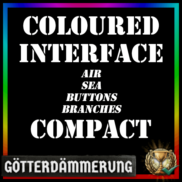 Coloured Interface Compact Ironman — Hearts of Iron IV Steam Workshop preview image