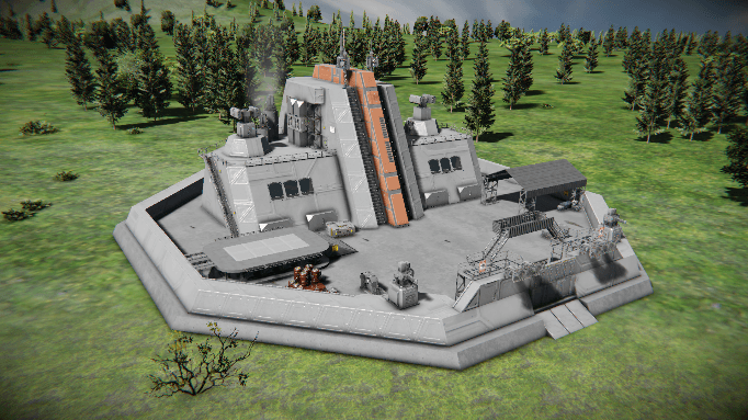 UNH - Military Installation A — Space Engineers Steam Workshop preview image