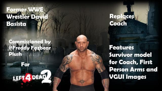 David Basista Replaces Coach — Left 4 Dead 2 Steam Workshop preview image