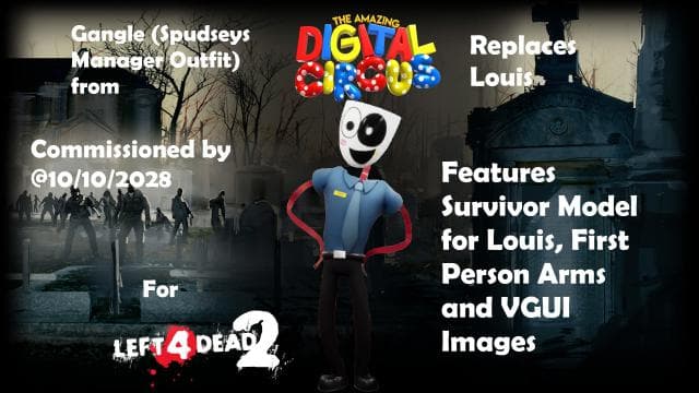 Gangle (Spudseys Managers Outfit) Replaces Louis — Left 4 Dead 2 Steam Workshop preview image