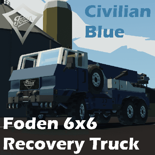 Foden 6x6 Recovery Truck Civilian Blue — Stormworks: Build and Rescue Steam Workshop preview image