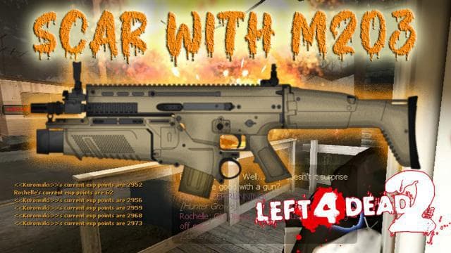 Scar with M203 (Vscript) — Left 4 Dead 2 Steam Workshop preview image