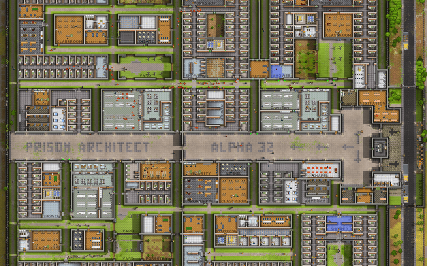 AAA Management Alpha 31 [maximum control] — Prison Architect Steam Workshop preview image