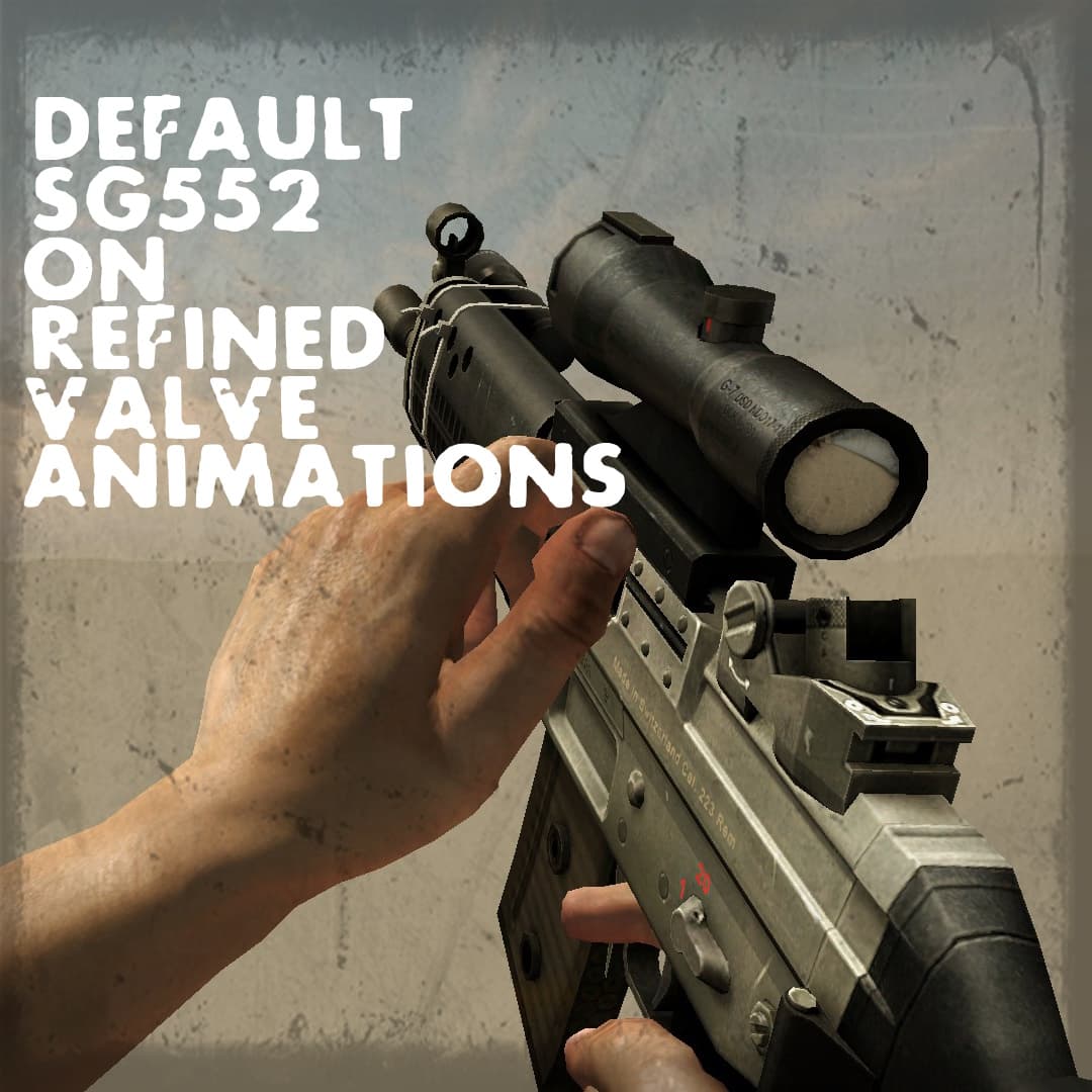 Default SG552 on refined Valve animations — Left 4 Dead 2 Steam Workshop preview image