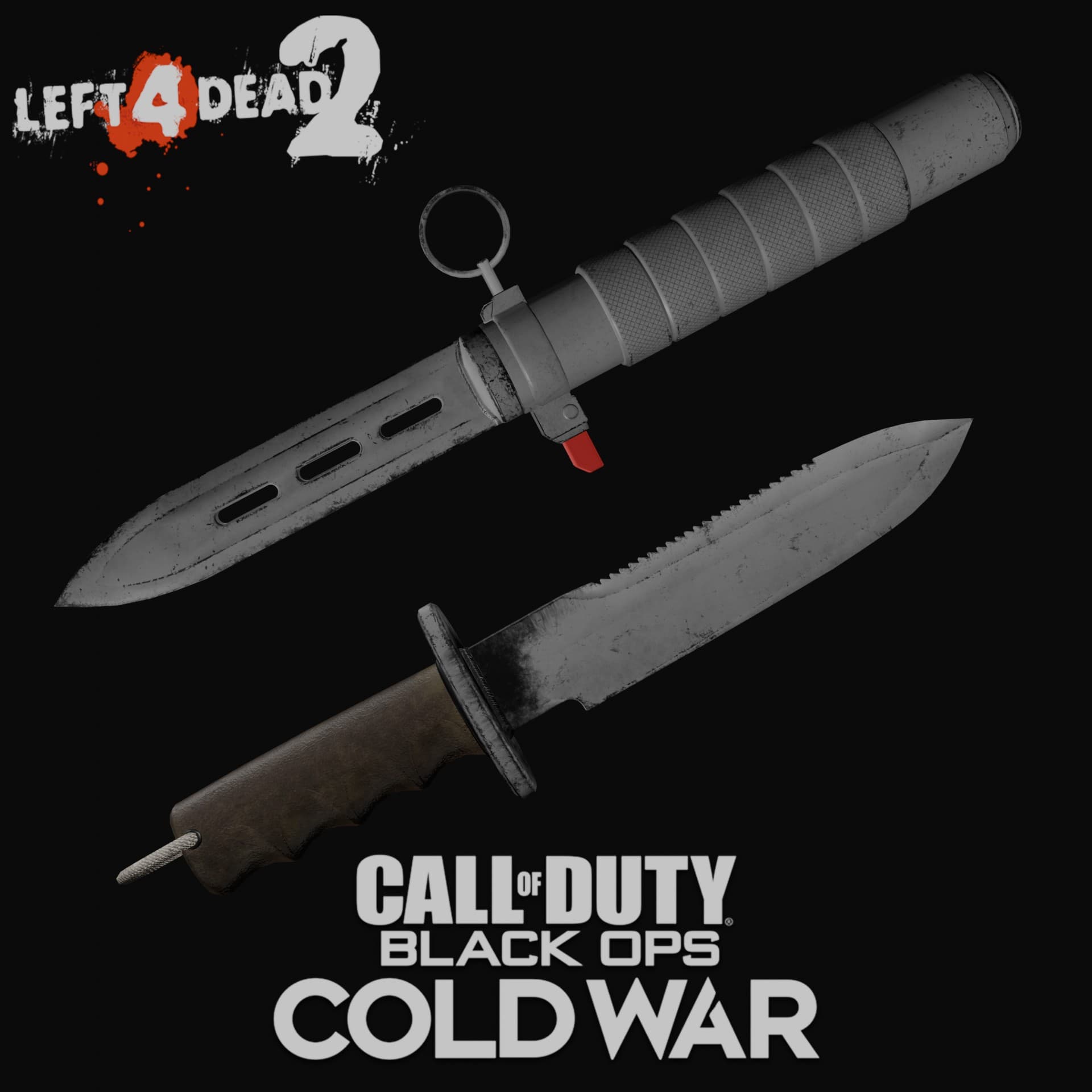 COD17:BOCW Ballistic Knife 弹道小刀 （Machete） — Left 4 Dead 2 Steam Workshop preview image