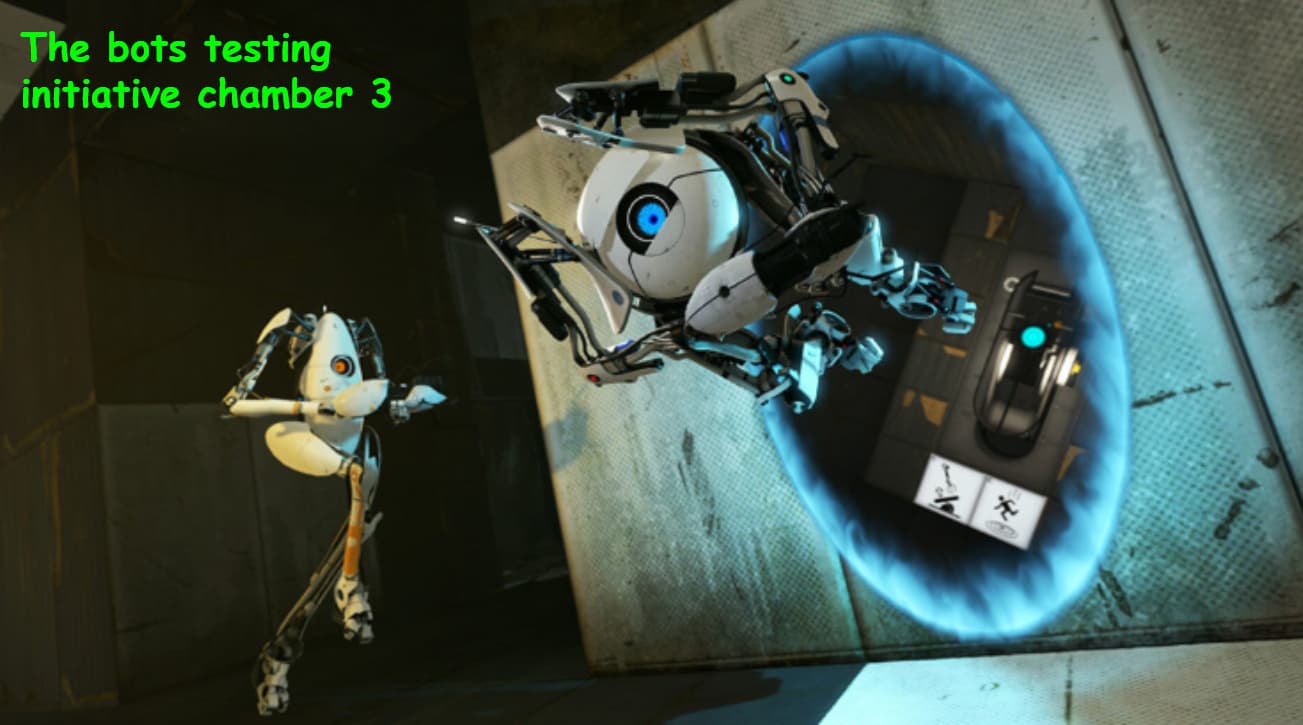 The bots testing initative chamber 3 — Portal 2 Workshop preview