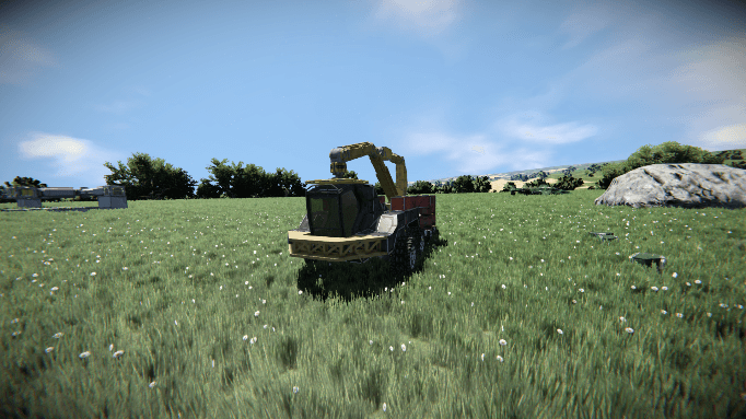 light crane with extra power — Space Engineers Workshop preview