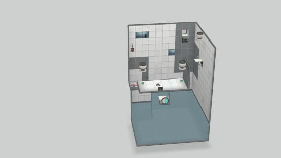 Single Player Test Chamber 9 - Lasers, Buttons and Deadly Goop — Portal 2 Steam Workshop preview image