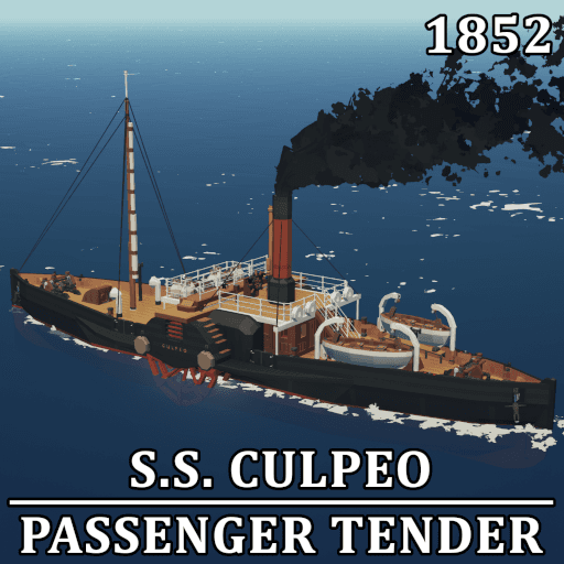 Tender ship Culpeo 1852 (Sinkable) — Stormworks: Build and Rescue Steam Workshop preview image