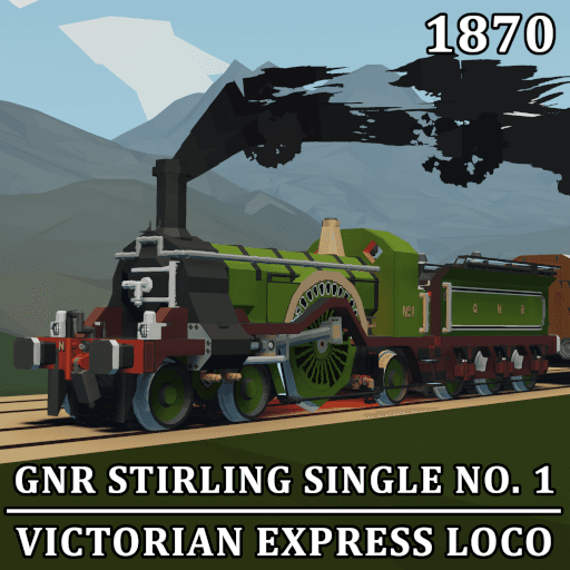 GNR Stirling Single no. 1 | Victorian Express Locomotive — Stormworks: Build and Rescue Steam Workshop preview image