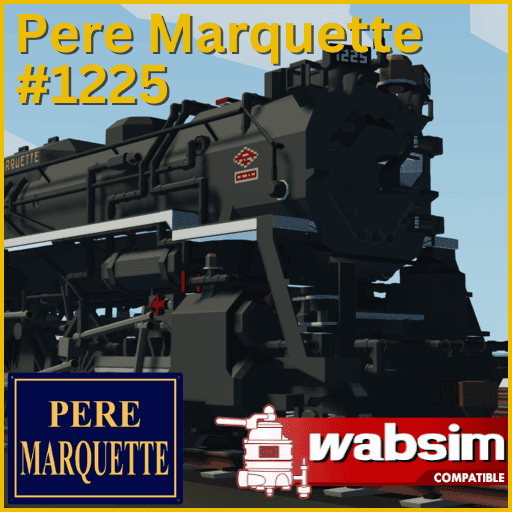 Pere Marquette #1225 - Berkshire Steam Locomotive — Stormworks: Build and Rescue Workshop preview
