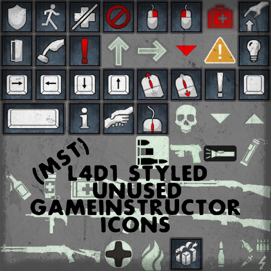 [MST] Unused Gameinstructor Icons — Left 4 Dead 2 Steam Workshop preview image