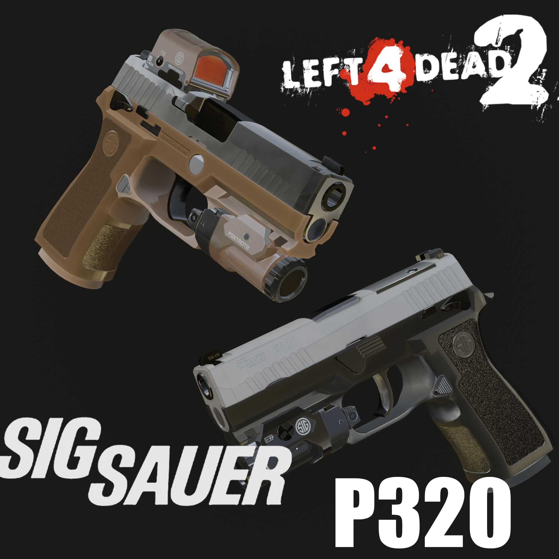 SigSaure P320 Ver2 (9mm Pistol) — Left 4 Dead 2 Steam Workshop preview image
