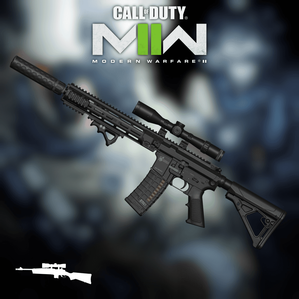 MW22 Sup. M4 DMR Black (Hunting)
 — Left 4 Dead 2 Steam Workshop preview image