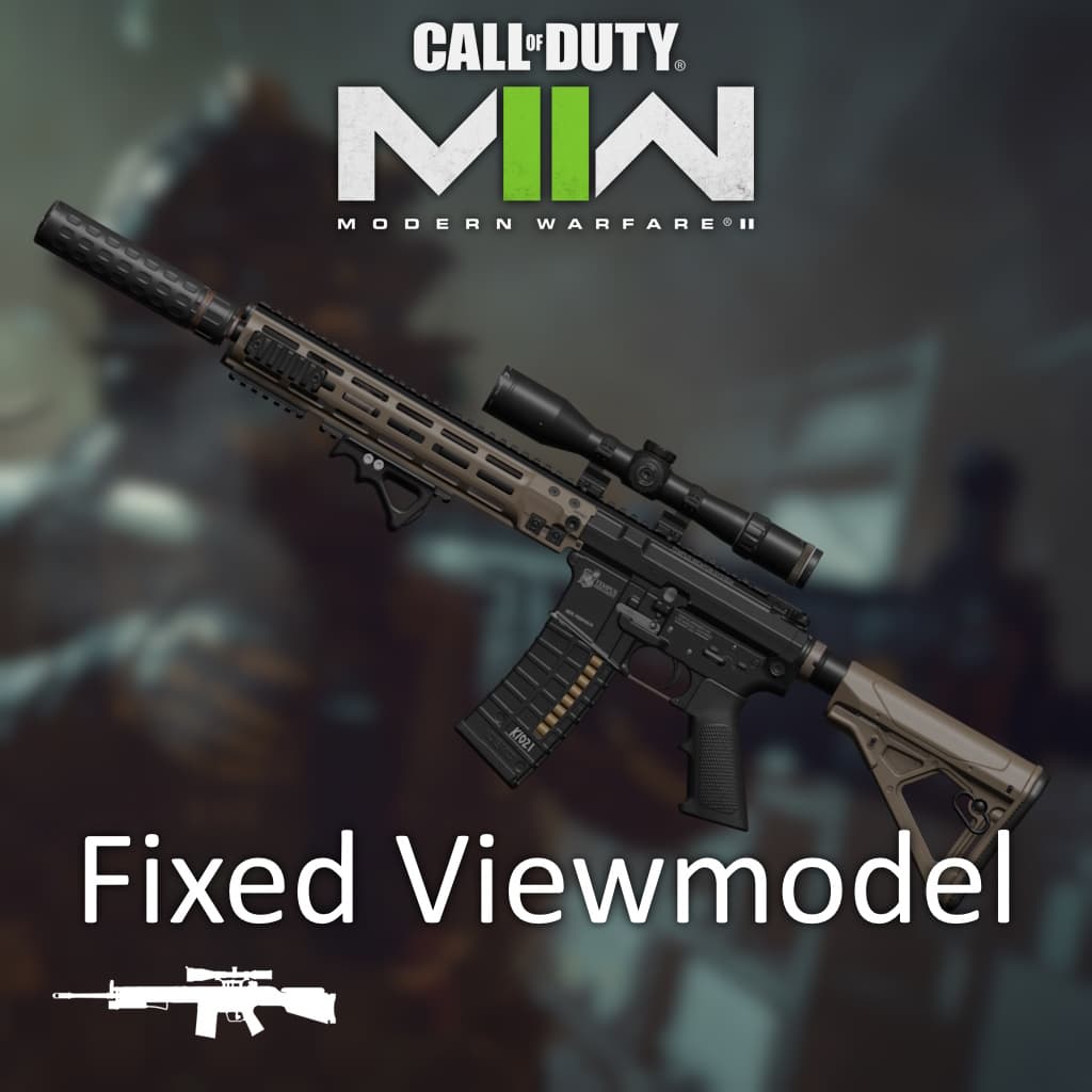 MW22 Sup. M4 DMR Tan (Military) (Fixed View) — Left 4 Dead 2 Steam Workshop preview image