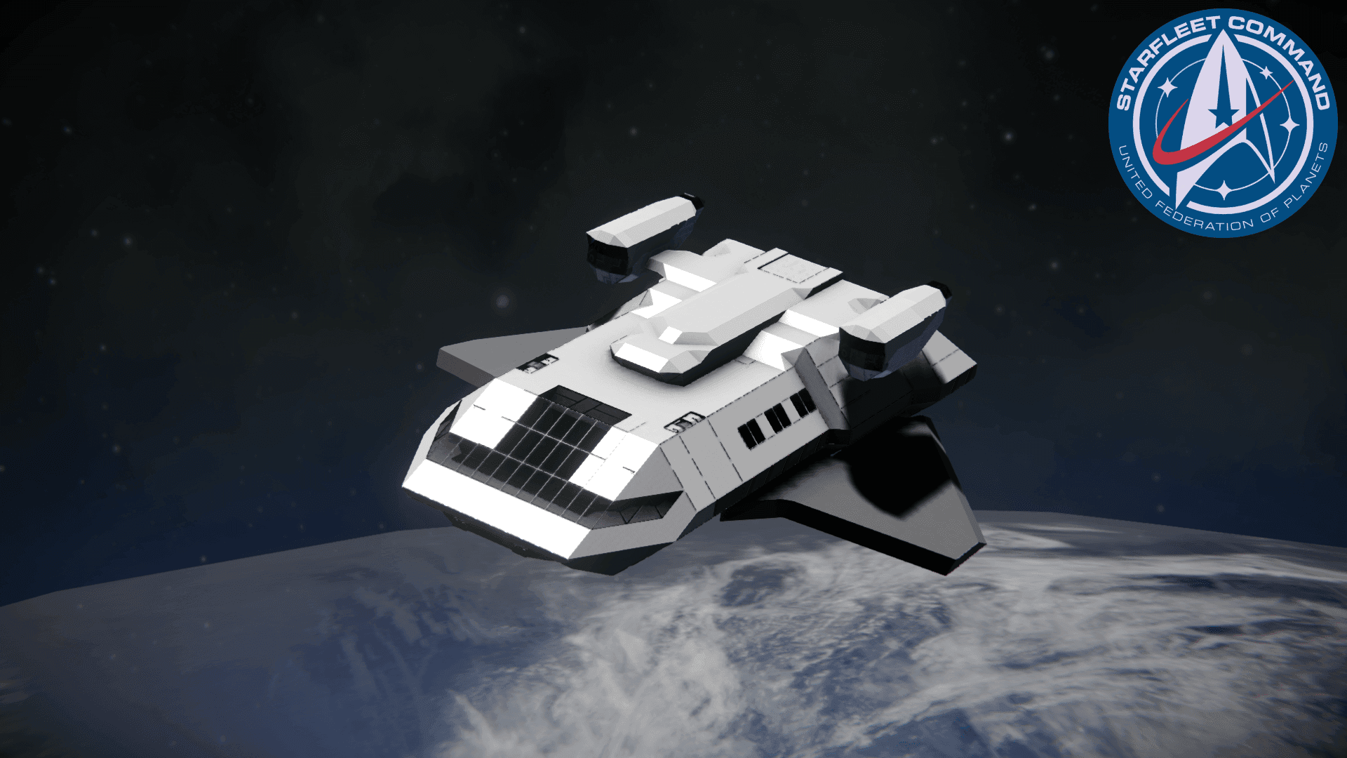 USS Military shuttle [star trek] — Space Engineers Steam Workshop preview image