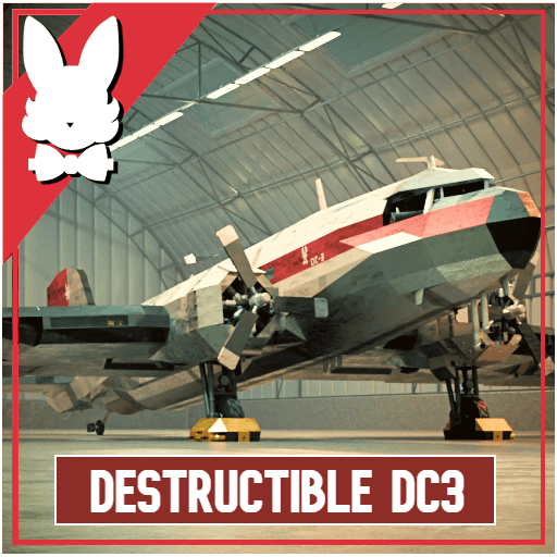 Destructible Douglas DC-3 [The Red Ribbon] — Stormworks: Build and Rescue Steam Workshop preview image