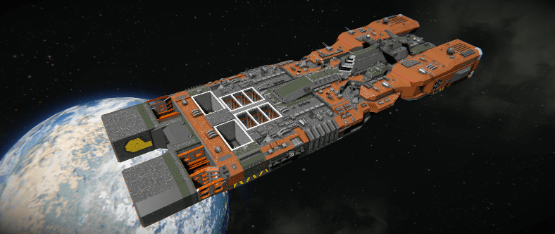 SDS Ares Vallis carrier — Space Engineers Workshop preview