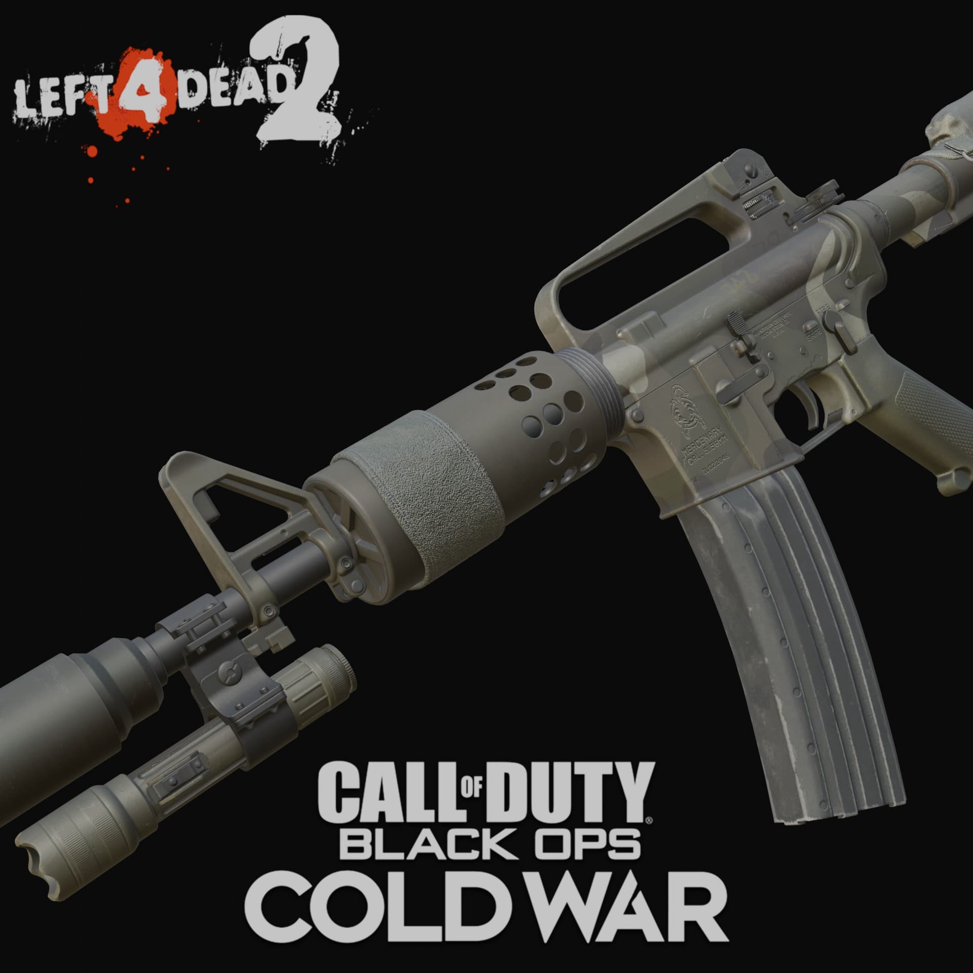 COD17:Black Ops Cold War XM4 "匿踪" — Left 4 Dead 2 Steam Workshop preview image