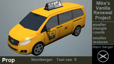 taxi sternberger van 0 prop — Cities: Skylines Steam Workshop preview image