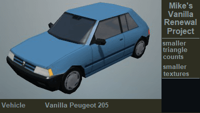 vanilla peugeot 205 — Cities: Skylines Steam Workshop preview image