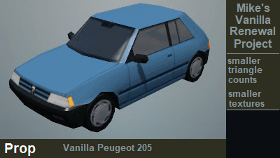 vanilla peugeot 205 prop — Cities: Skylines Steam Workshop preview image
