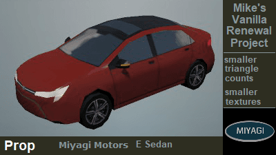 miyagi e sedan prop — Cities: Skylines Steam Workshop preview image