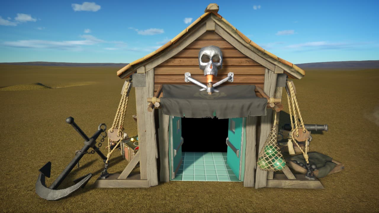 Pirate themed first aid — Planet Coaster Workshop preview