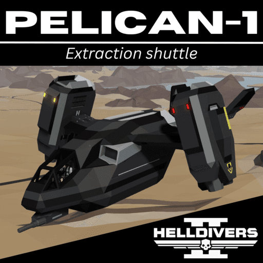 Pelican-1 (HELLDIVERS 2 Extraction Shuttle) — Stormworks: Build and Rescue Workshop preview