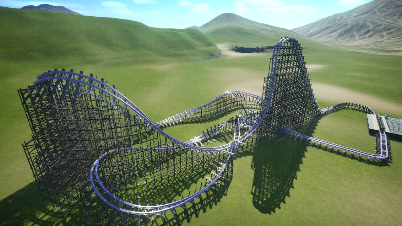 Unthemed rmc coaster — Planet Coaster Steam Workshop preview image