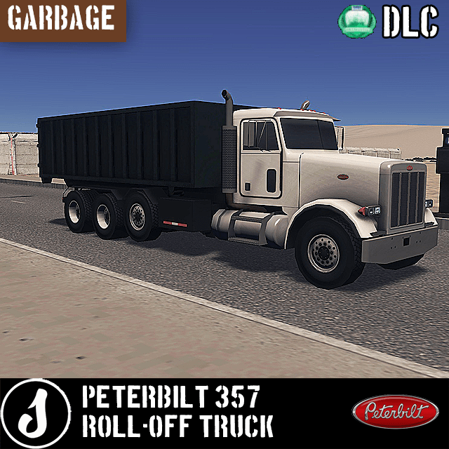 Peterbilt 357 roll-off truck garbage dlc — Cities: Skylines Steam Workshop preview image