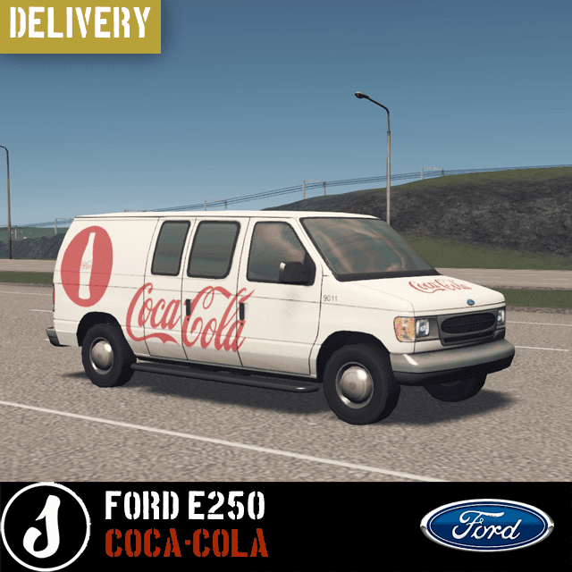 Ford E250 Coca Cola van — Cities: Skylines Steam Workshop preview image