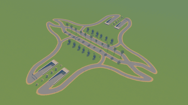 Diamond Interchange — Cities: Skylines Workshop preview