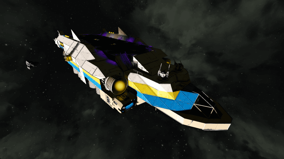 Loydeminister orbital expediancy support ship — Space Engineers Workshop preview