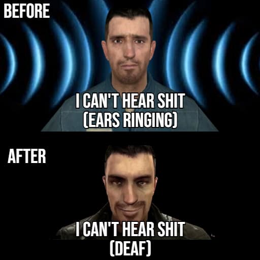 Explosion deafness (Tinnitus to deafness replacement) — Garry's Mod Steam Workshop preview image