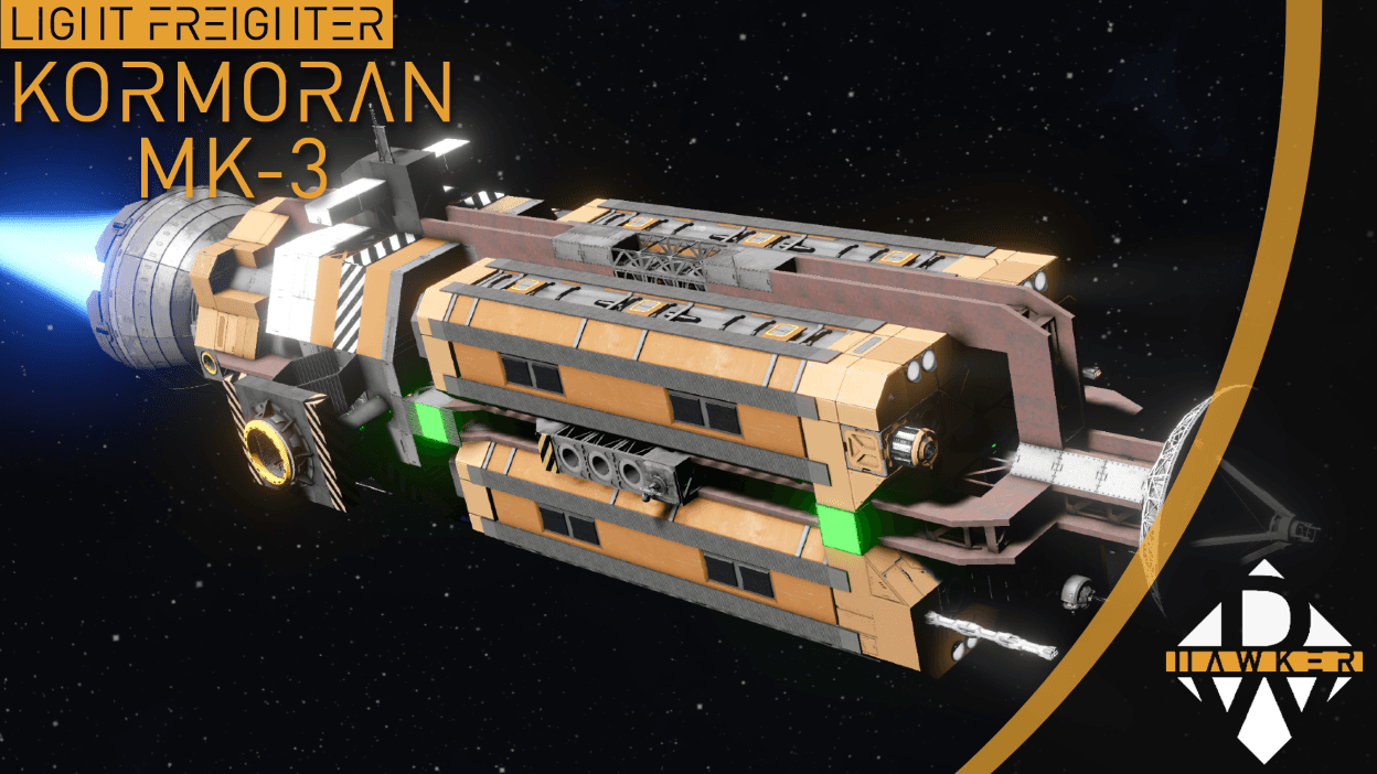 Kormoran MKIII Light Freighter [SDX] — Space Engineers Steam Workshop preview image