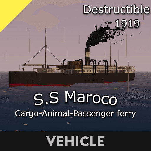S.S Maroco 1919 [Destructible] — Stormworks: Build and Rescue Steam Workshop preview image