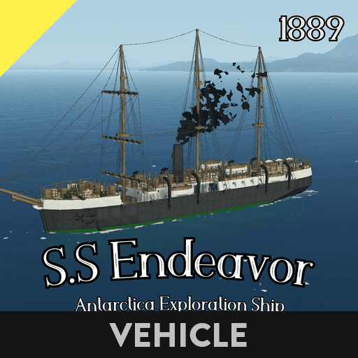 S.S Endeavor 1889 - Antarctica research/exploration vessel [Sinkable] — Stormworks: Build and Rescue Steam Workshop preview image