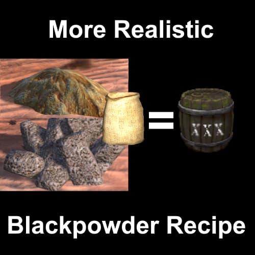 More Realistic Blackpowder recipe — Kenshi Workshop preview