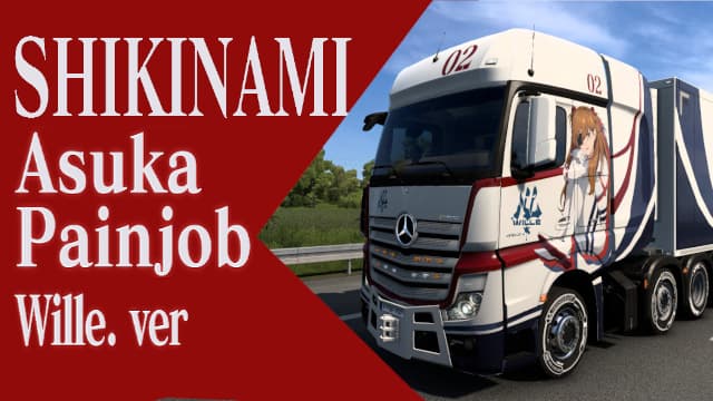 Evangelion Shikinami Asuka paintjob(Wille.ver) — Euro Truck Simulator 2 Workshop preview